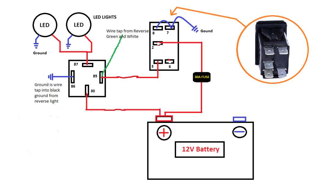 5 pin rocker switch with relay wiring diagram