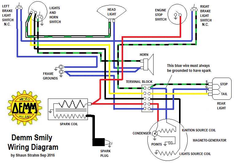 50cc moped wiring diagram