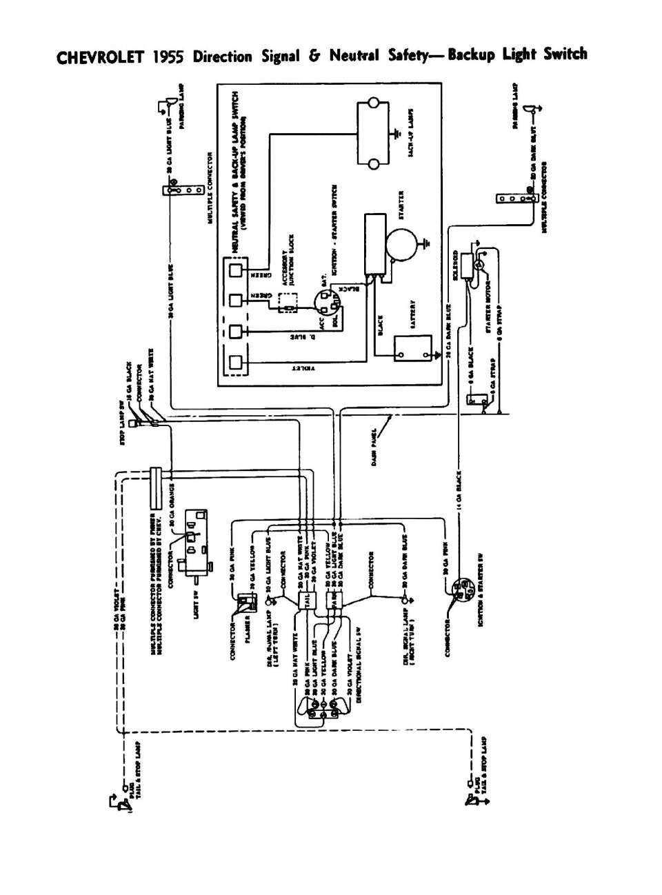 57 chevy ignition switch wiring diagram