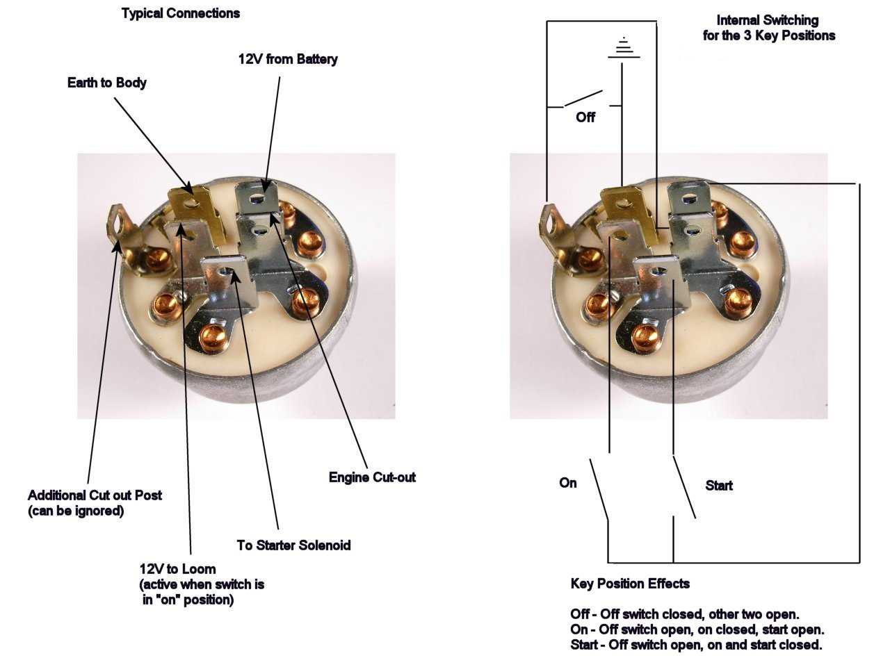 6 prong ignition switch wiring diagram