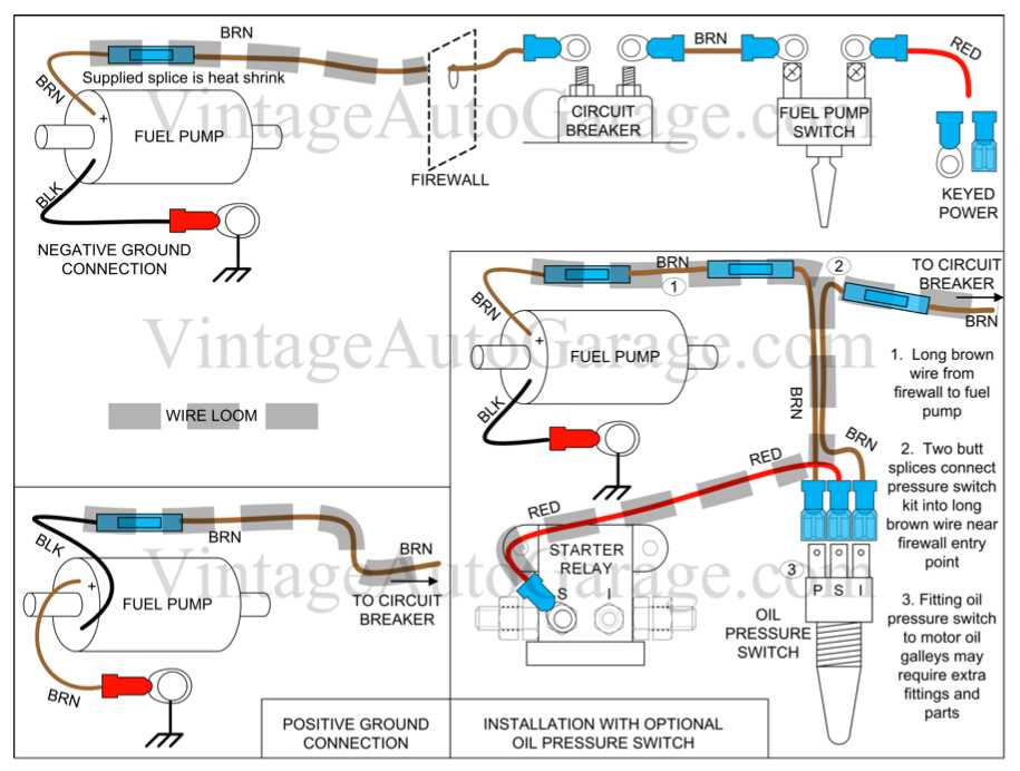 6 volt positive ground wiring diagram