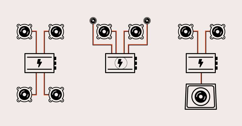 6 speakers 4 channel amp wiring diagram