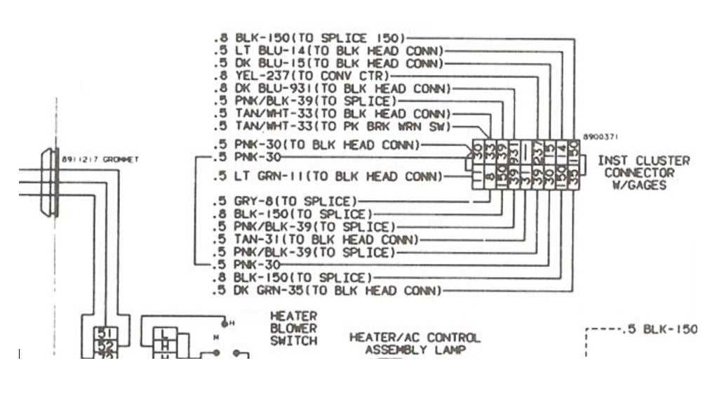 73 87 chevy truck instrument cluster wiring diagram