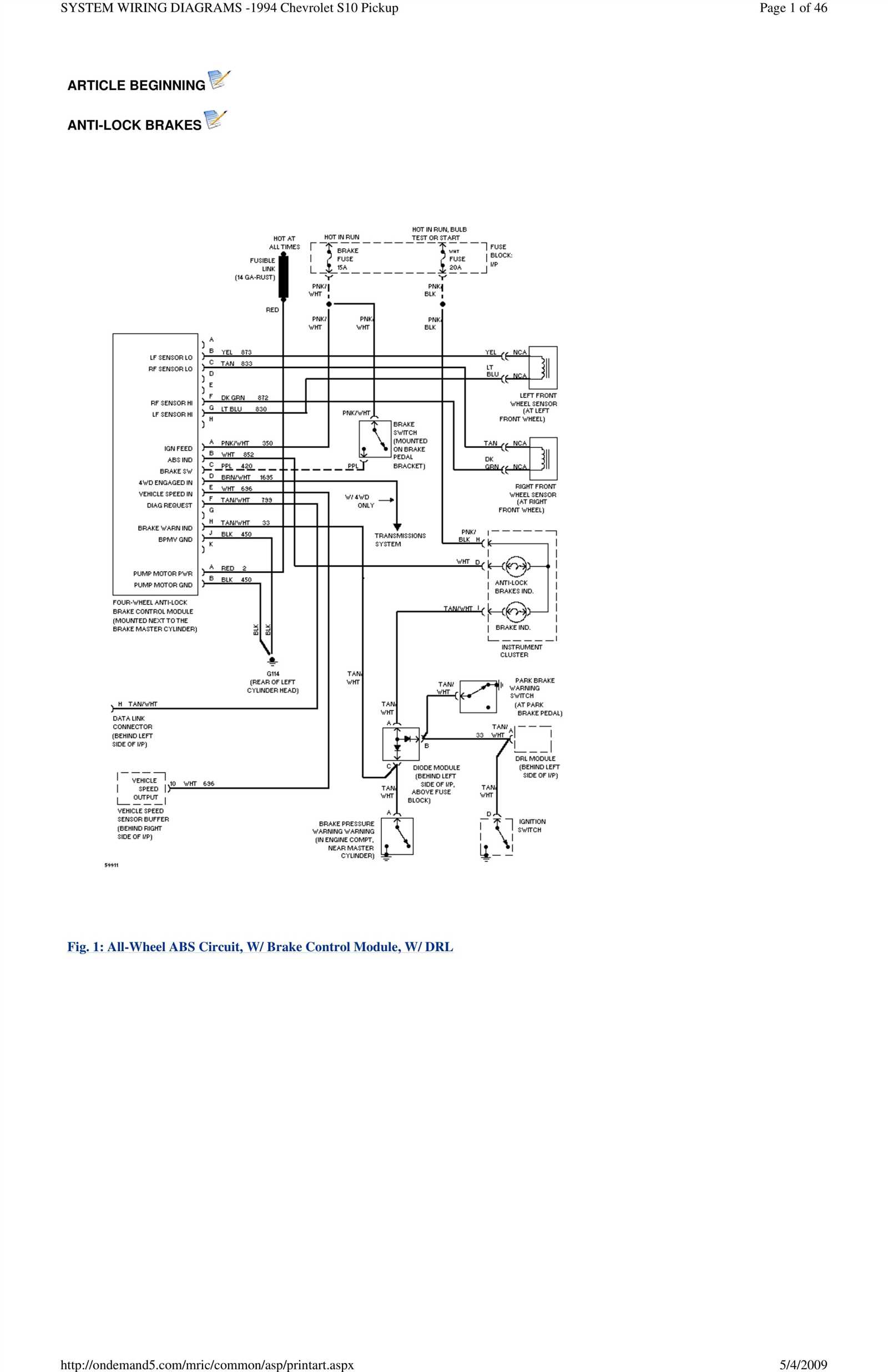 94 chevy 1500 starter wiring diagram