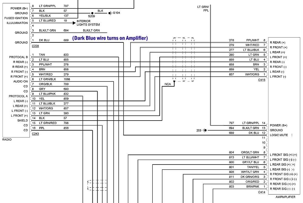 96 ford ranger radio wiring diagram