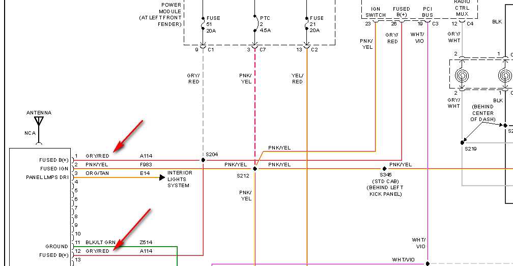 98 dodge ram 1500 radio wiring diagram