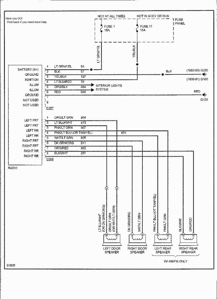 98 ford f150 radio wiring diagram