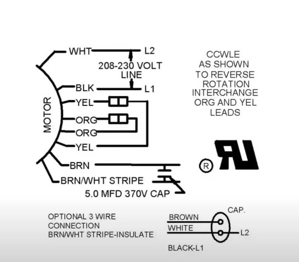 ac condenser fan wiring diagram