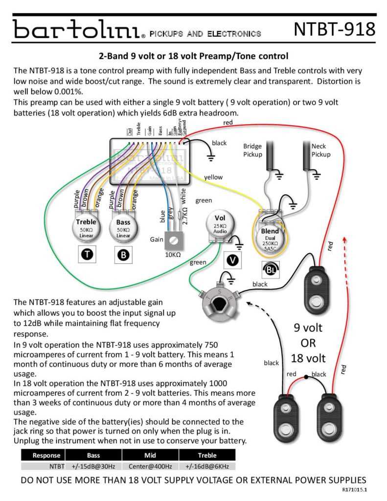 active bass wiring diagram