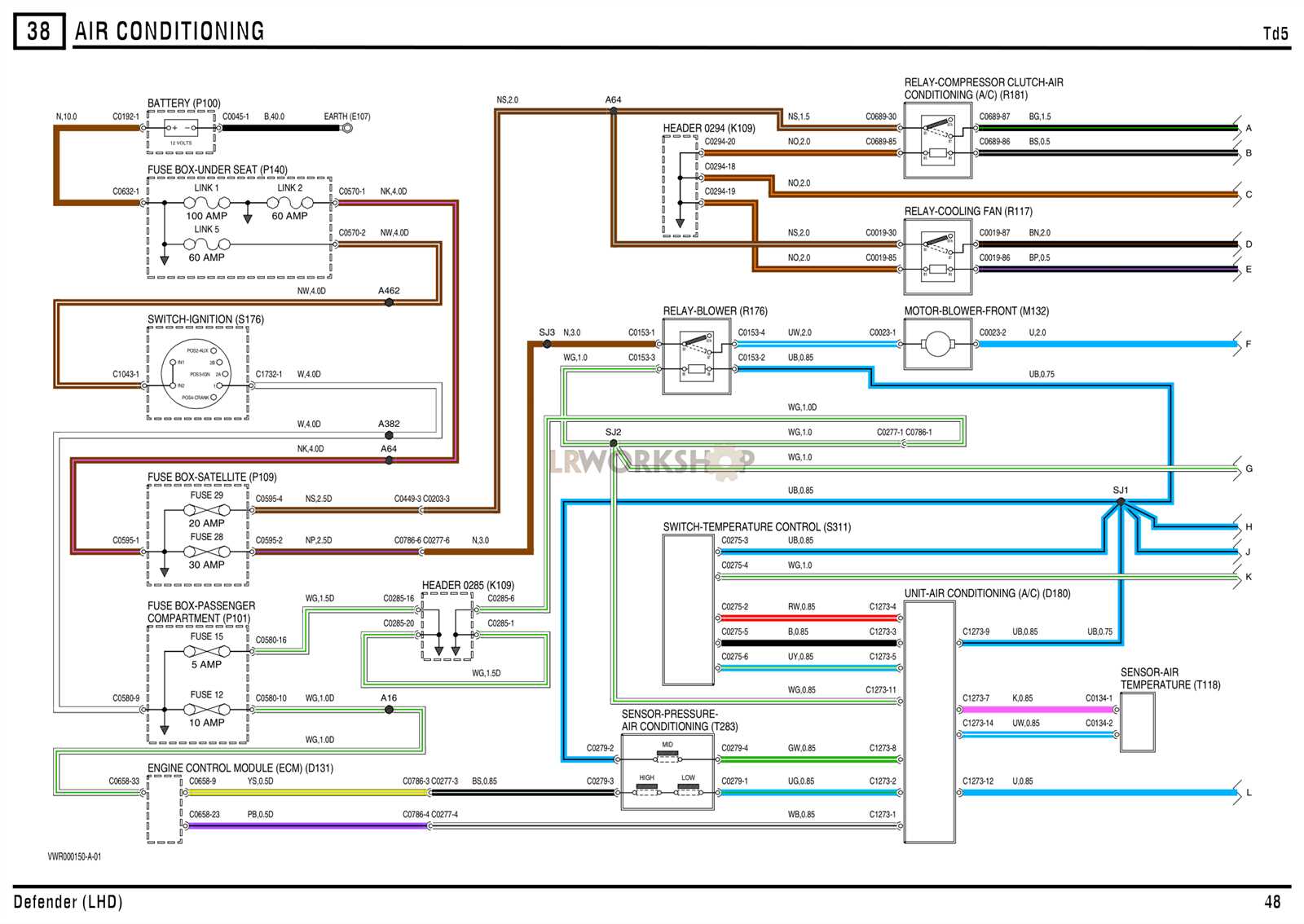 air conditioner diagram wiring