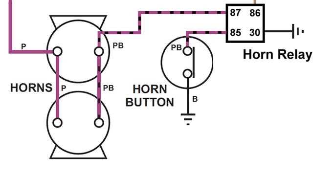 air horn relay wiring diagram