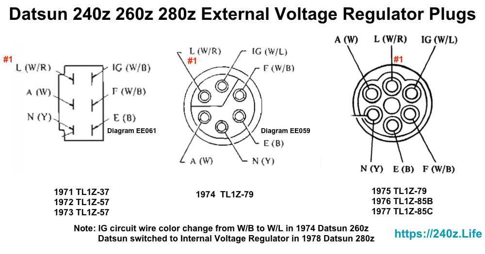 alternator external voltage regulator wiring diagram