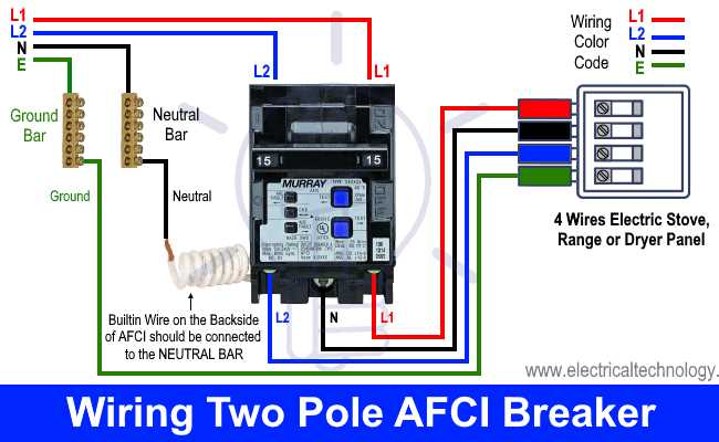 arc fault breaker wiring diagram