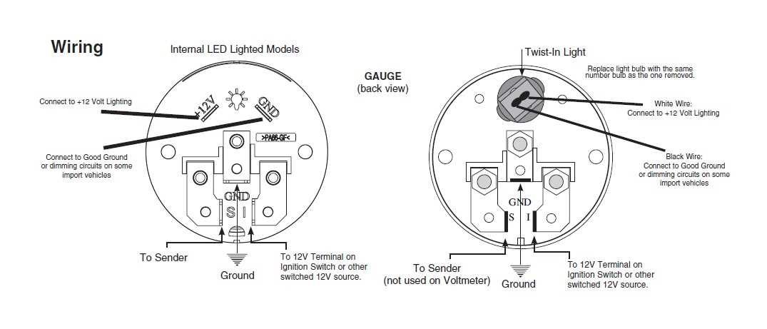 autometer fuel gauge wiring diagram