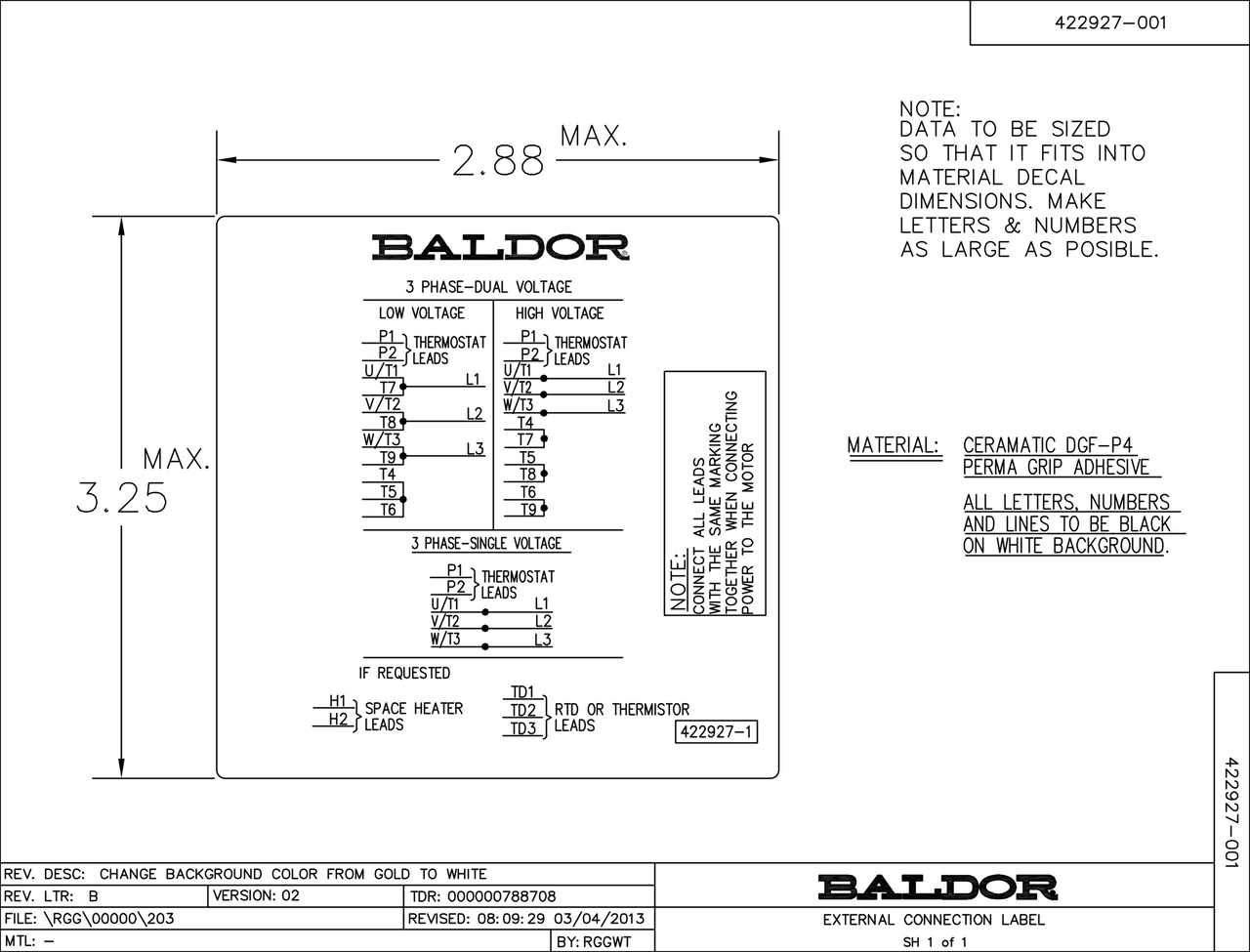 baldor motor wiring diagrams 1 phase