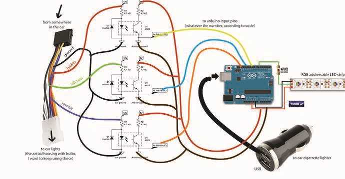 basic led strip light wiring diagram