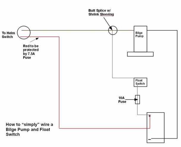 bilge pump float switch wiring diagram