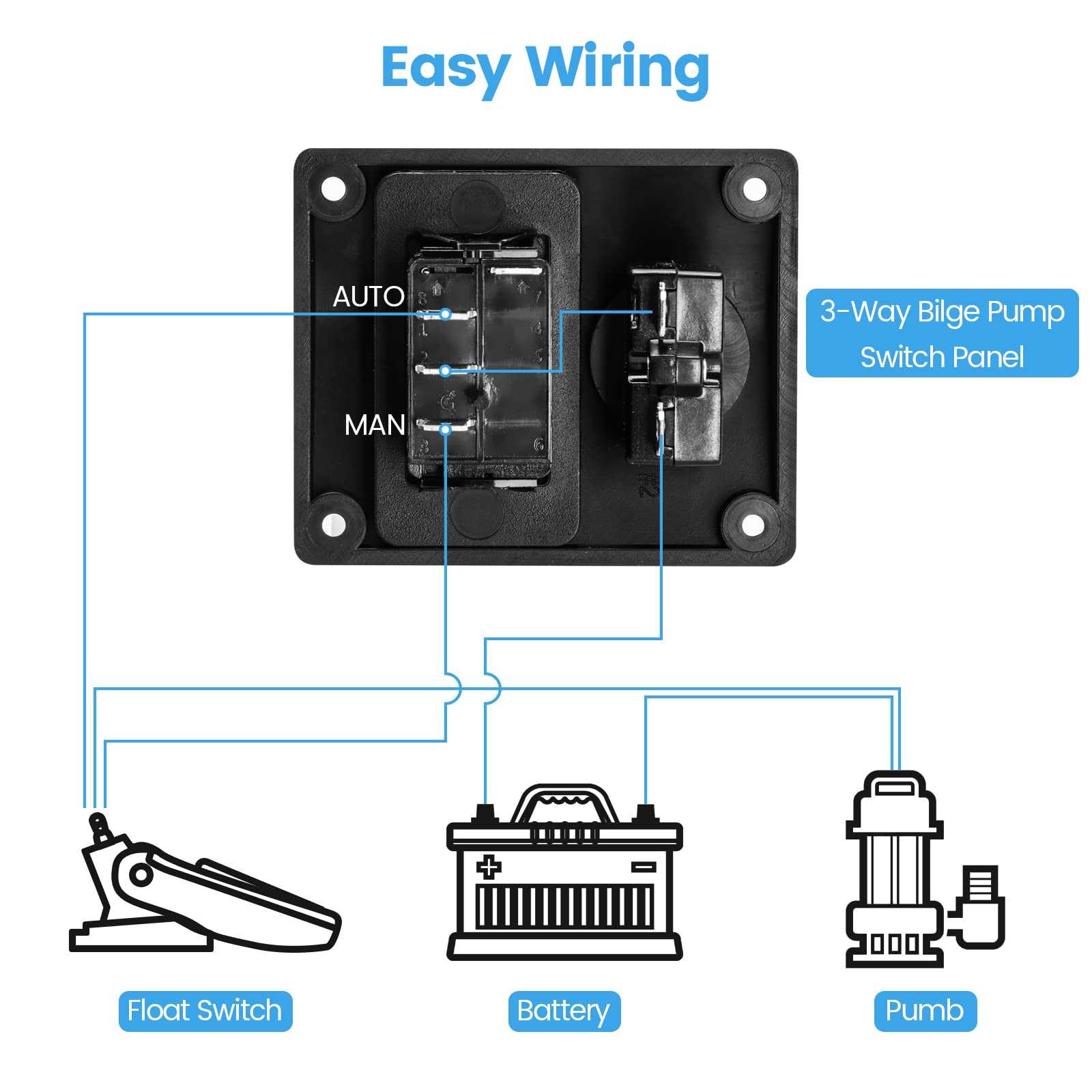 bilge pump wiring diagram with float switch