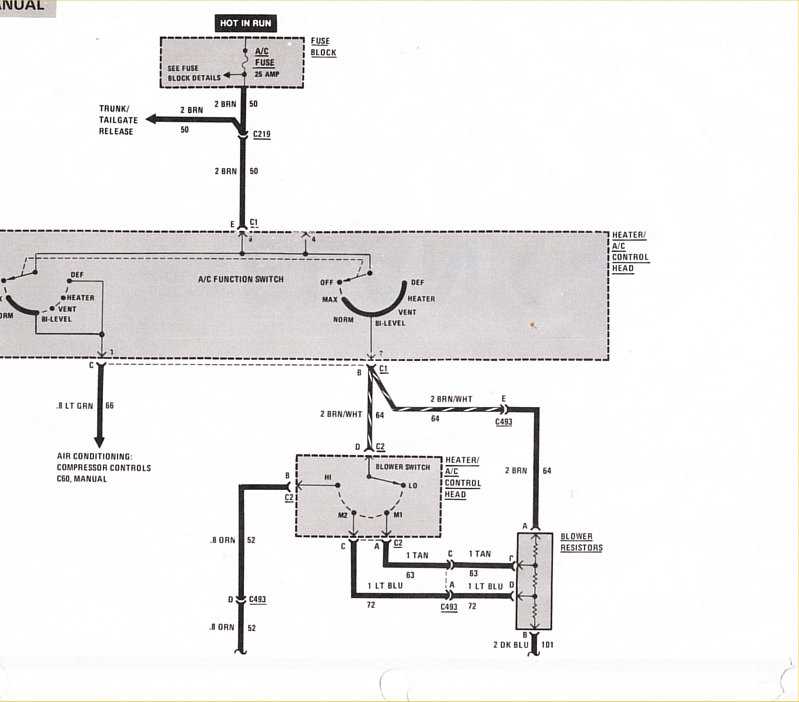 blower motor resistor wiring diagram