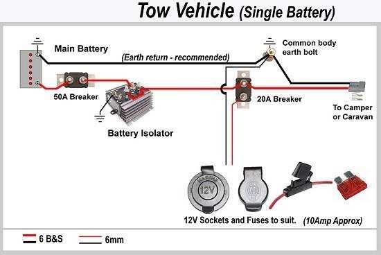 camper trailer battery wiring diagram