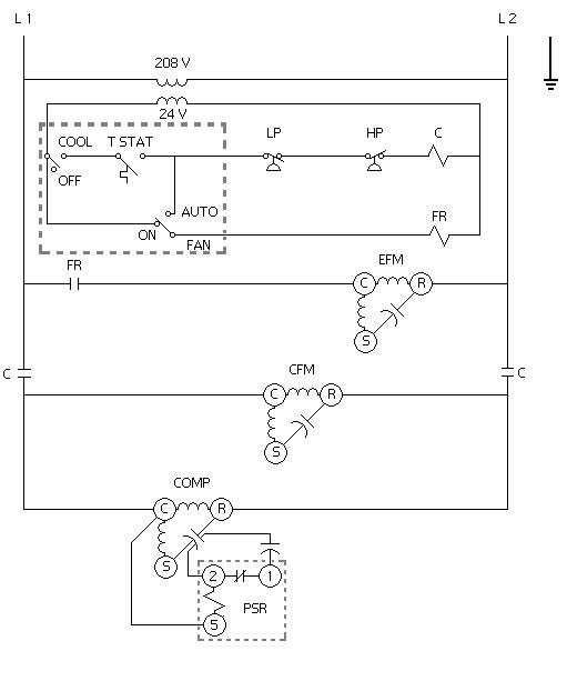 capacitor wiring diagram ac