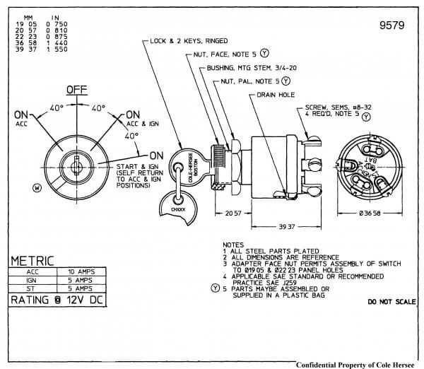 car ignition switch wiring diagram