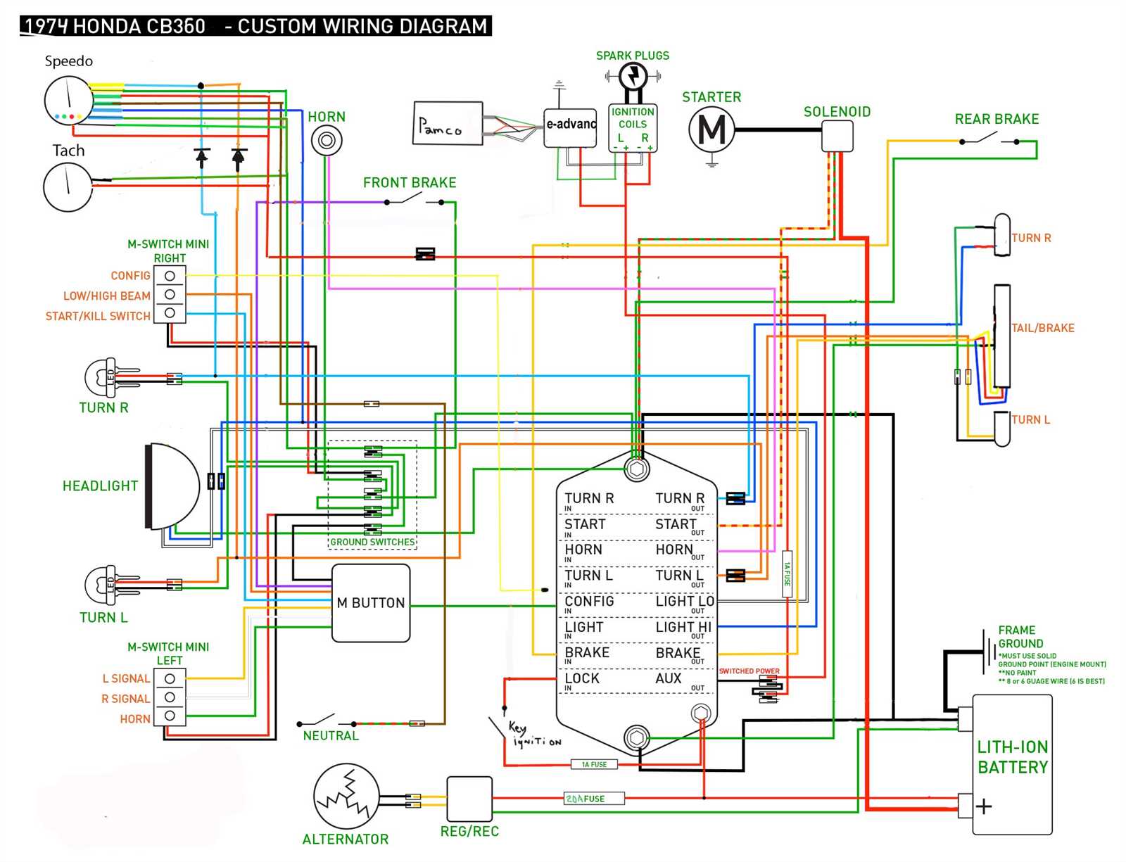 cb360 wiring diagram