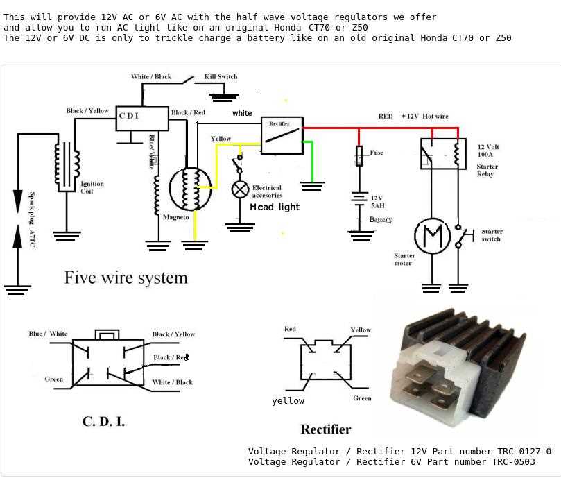 cdi 125cc engine wiring diagram