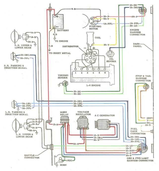 chevy 454 starter wiring diagram