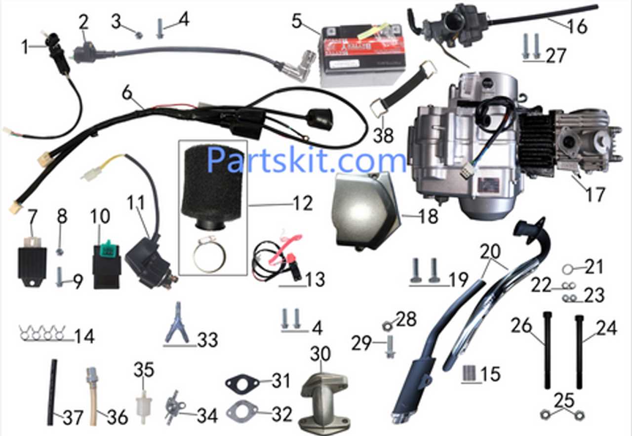 chinese 110 atv wiring diagram