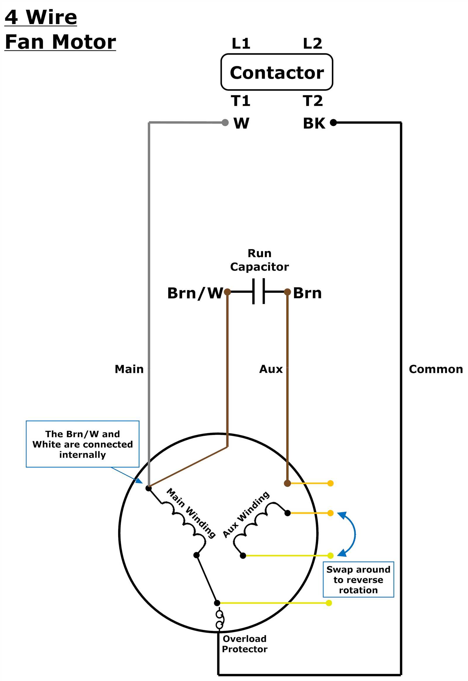 condenser fan motor wiring diagram