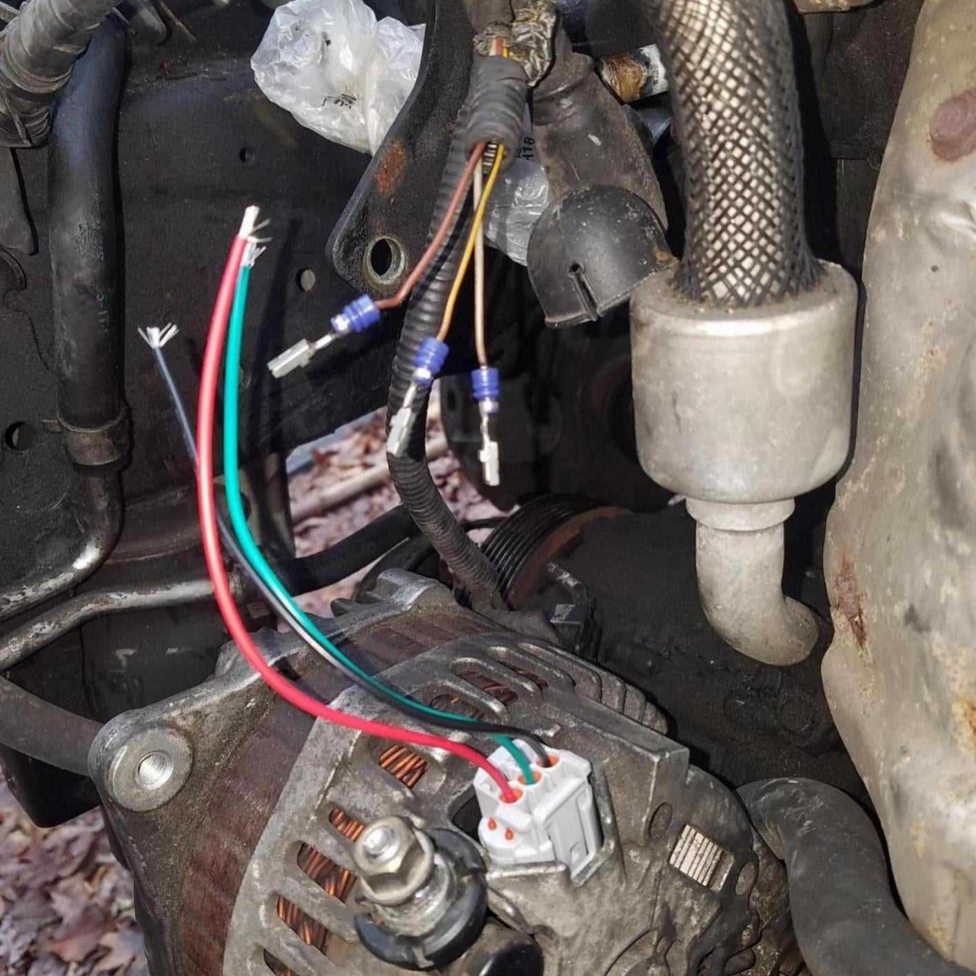 connector 3 wire nissan alternator wiring diagram