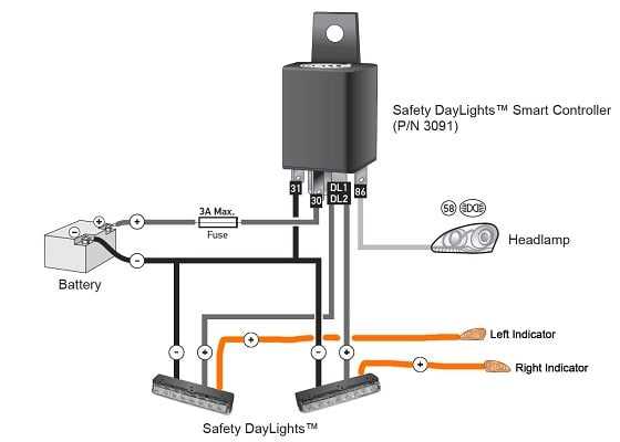 daytime running lights wiring diagram