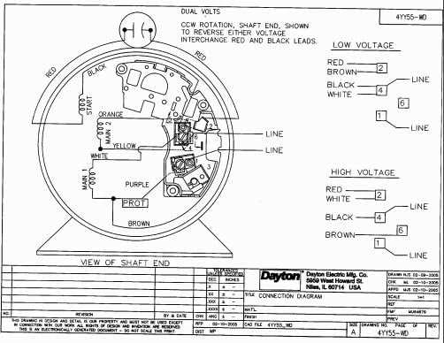 dayton motor wiring diagram