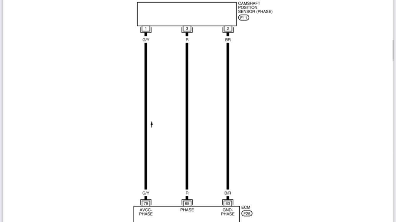 diagram 3 wire camshaft position sensor wiring harness