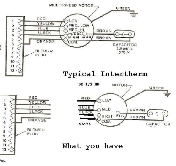 diagram multi speed blower motor wiring