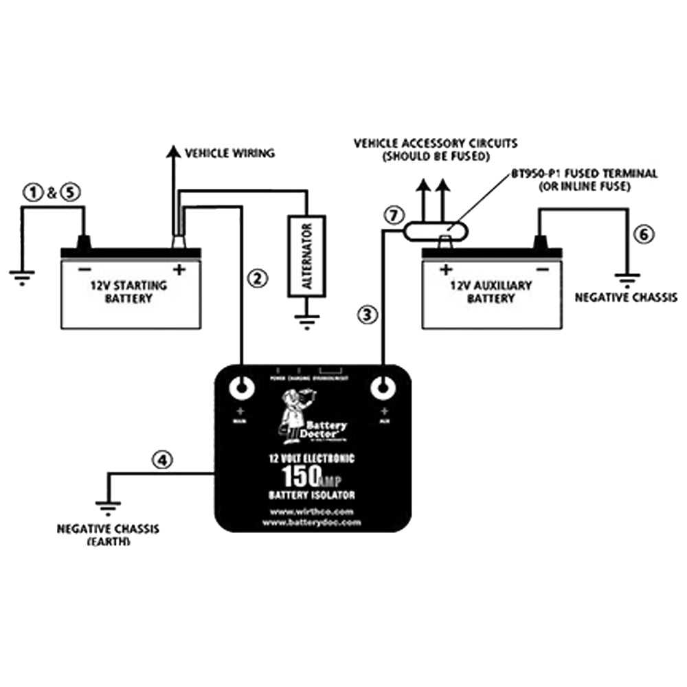 dual battery isolator wiring diagram