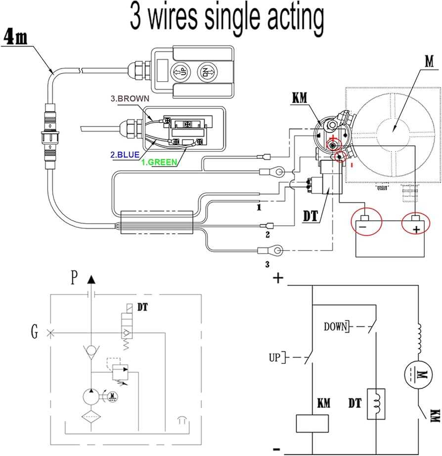 dump single acting hydraulic pump wiring diagram