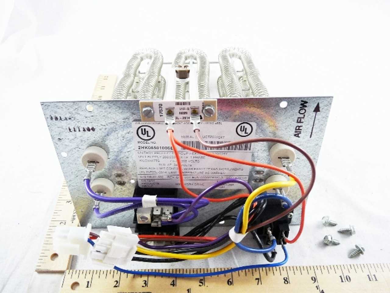 electric heat strip wiring diagram