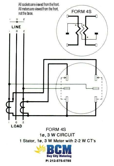 electric meter wiring diagram