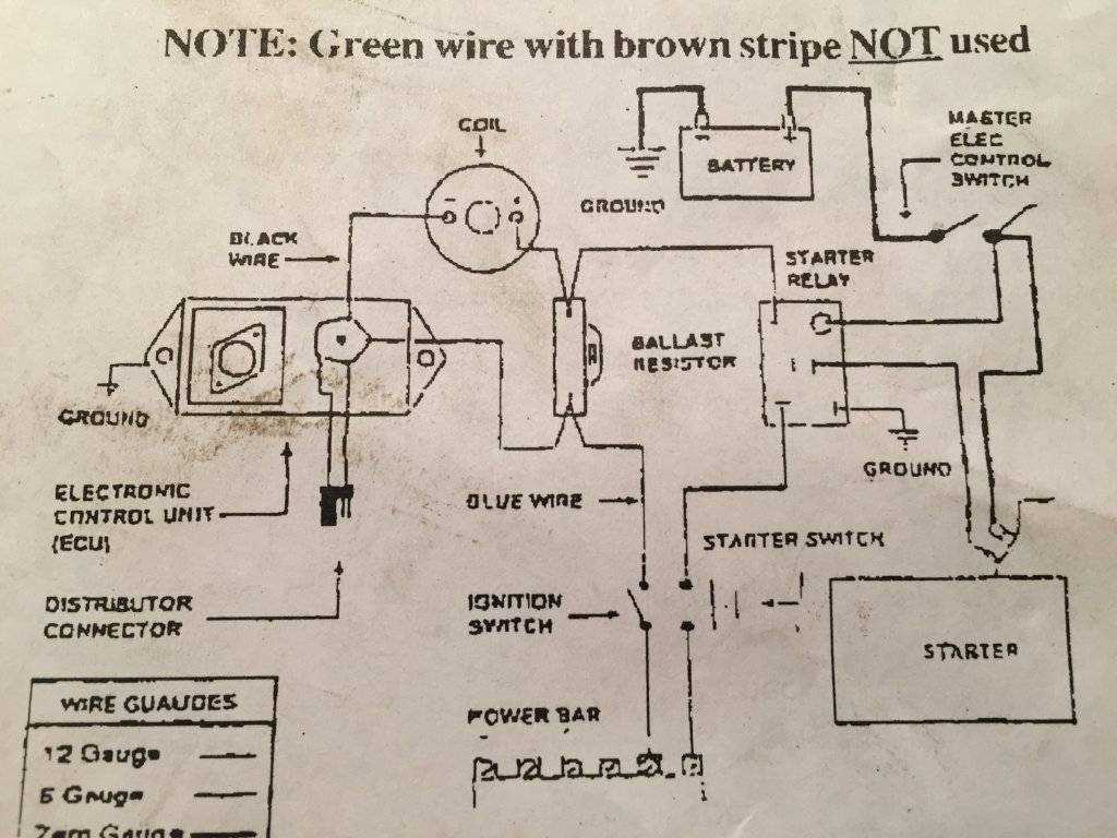 electronic ignition distributor wiring diagram