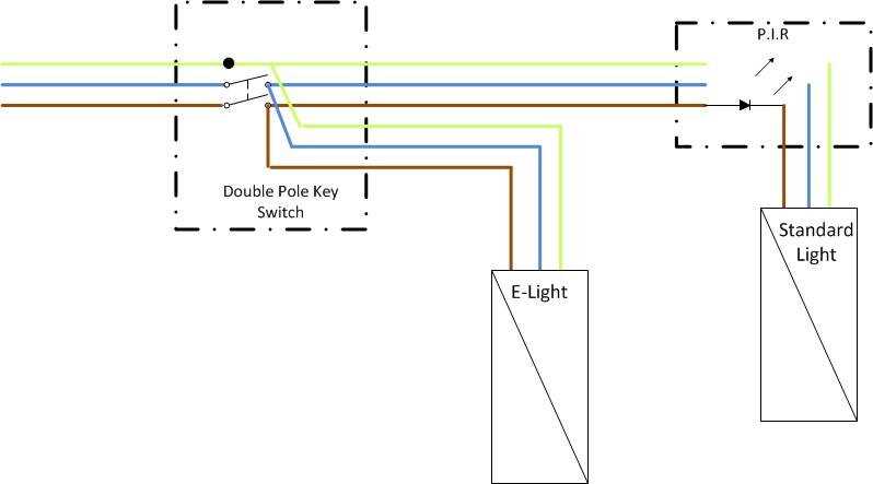 emergency light wiring diagram