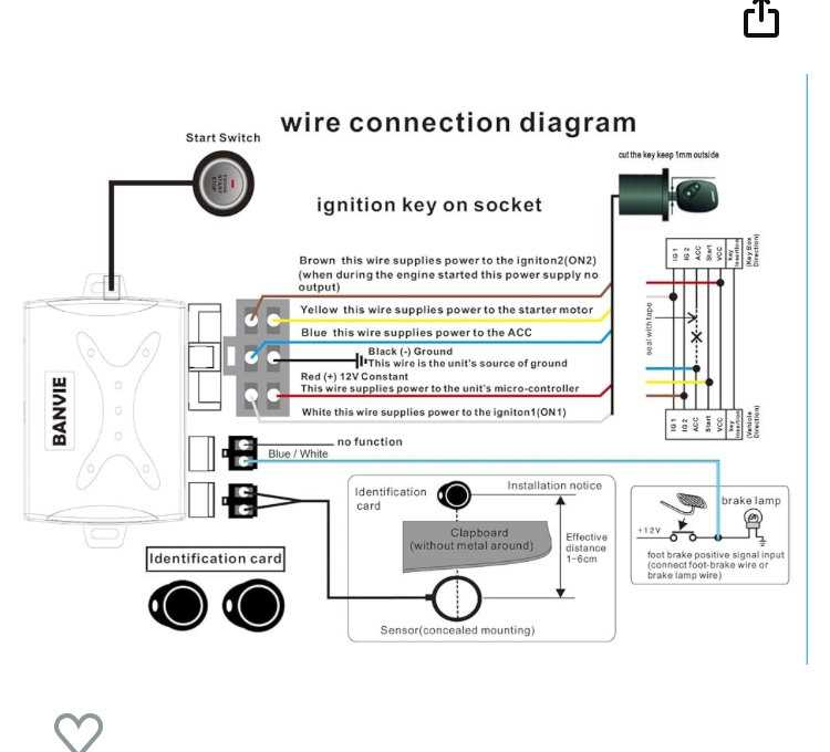 engine start push button start wiring diagram