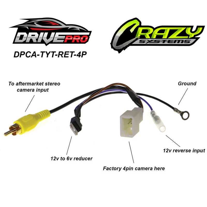 factory toyota reverse camera wiring diagram