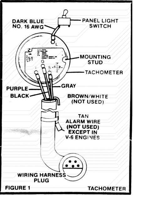 faria tach wiring diagram