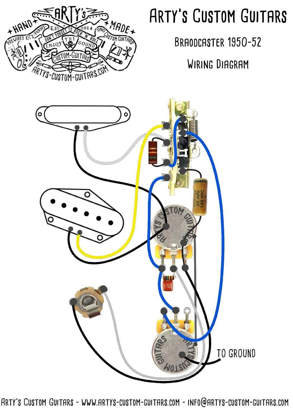 fender telecaster wiring diagram