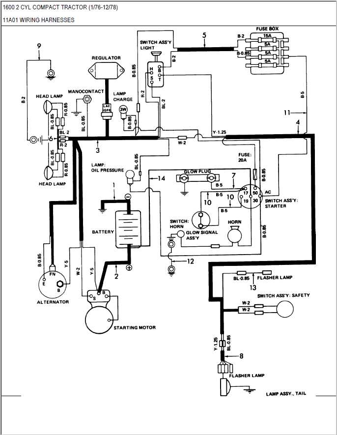 ford 3000 wiring diagram tractor