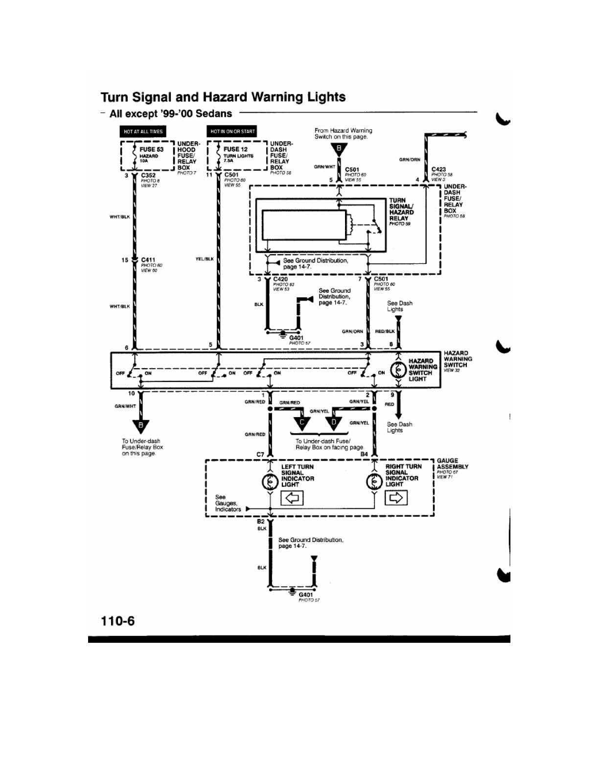 ford turn signal switch wiring diagram