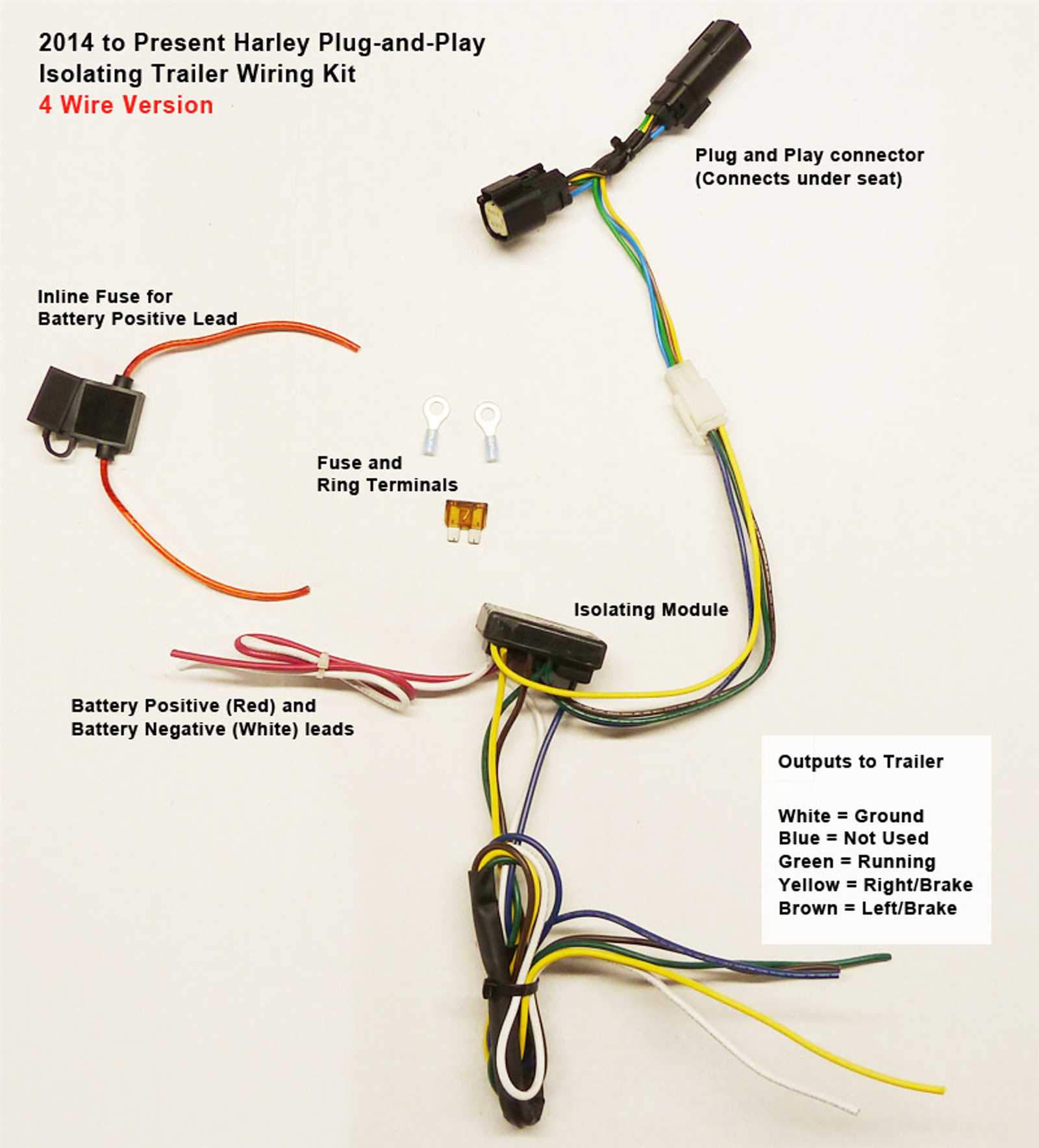 four wire trailer light wiring diagram