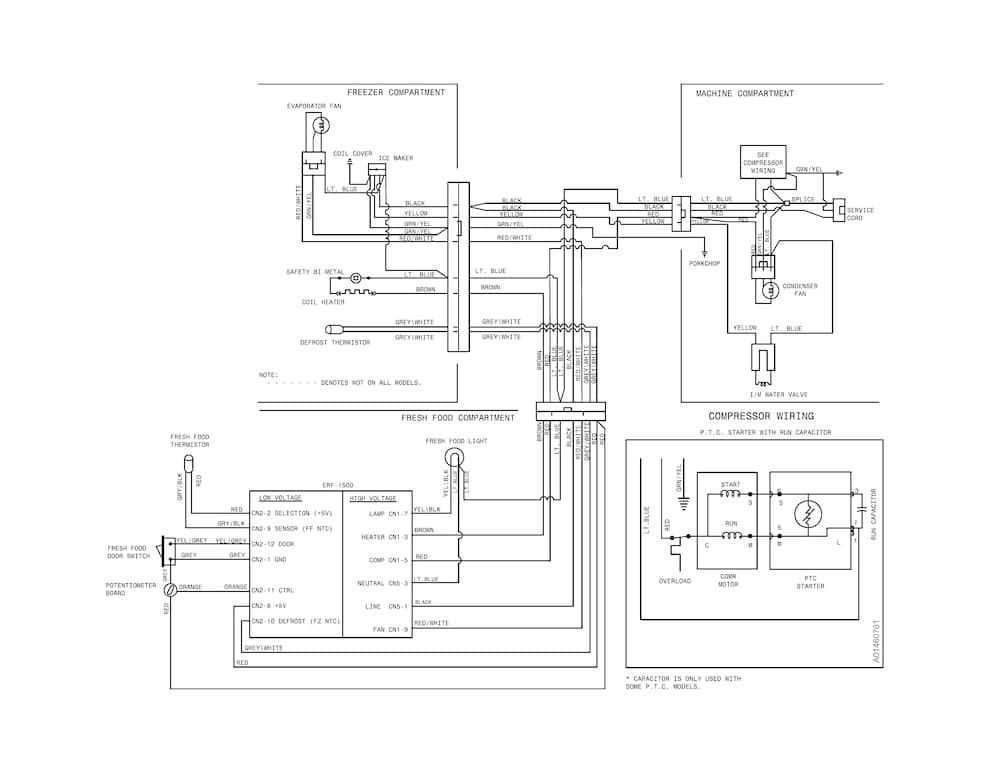 frigidaire refrigerator wiring diagram